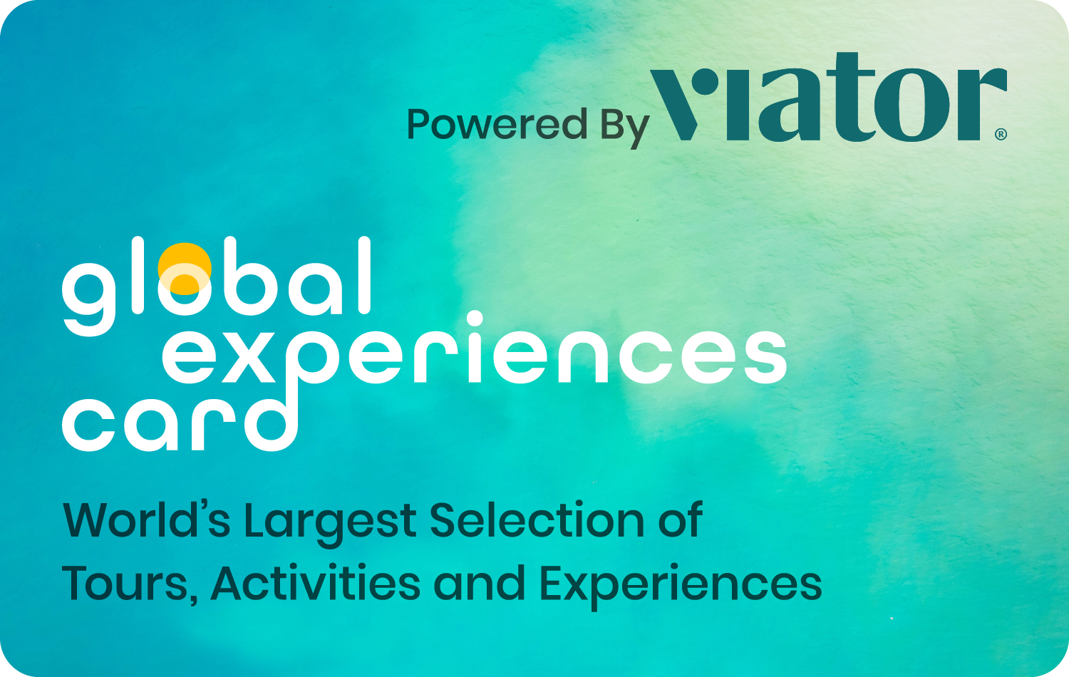 Global Experiences Card Powered by Viator Digital